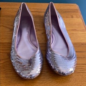 Sparkly pink coach shoes